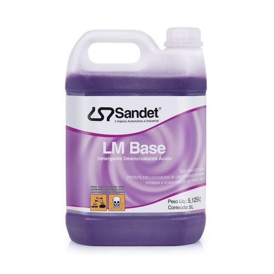 Detergente Desincrustante Ácido LM Base Sandet 5 litros