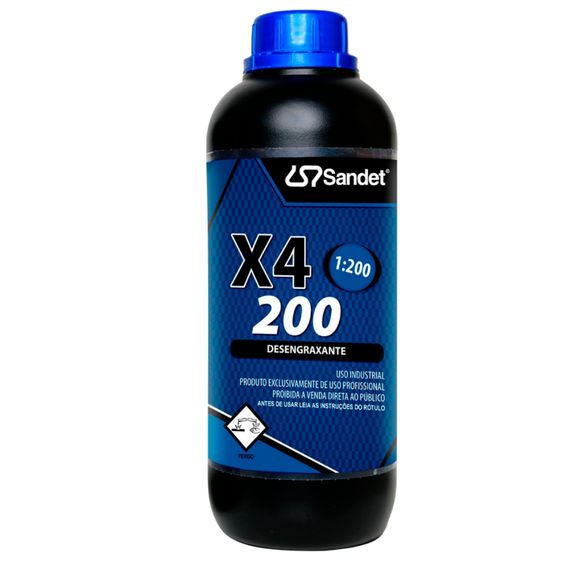 Desengraxante Alcalino X4 200 Sandet 1 Litro